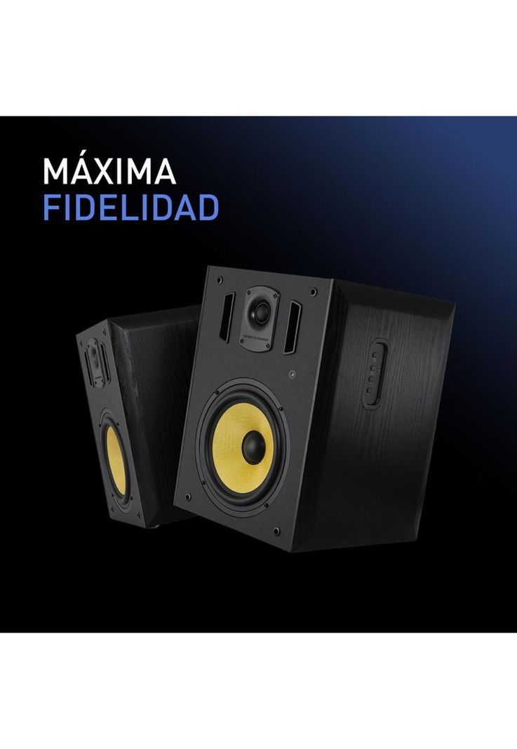 Parlantes 2.0 Monitor de estudio High End Bluetooth Optico-5