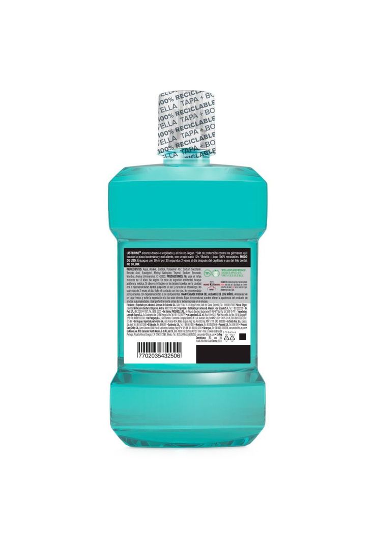Enjuague bucal LISTERINE® Cool Mint Con Alcohol 1 L-0