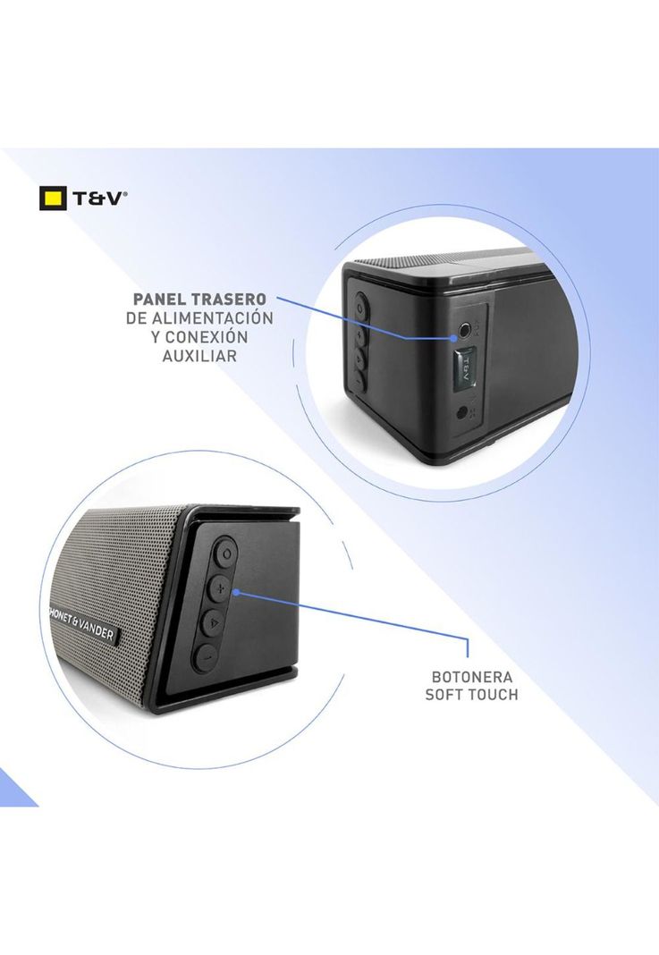 Barra De Sonido Portatil Inalambrico Tws Bateria Smart TV PC-3