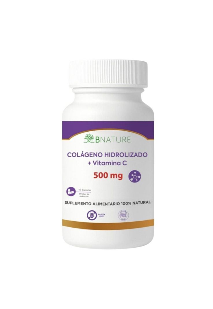 Colageno Hidrolizado + Vitamina C 500mg | 60 caps B NATURE