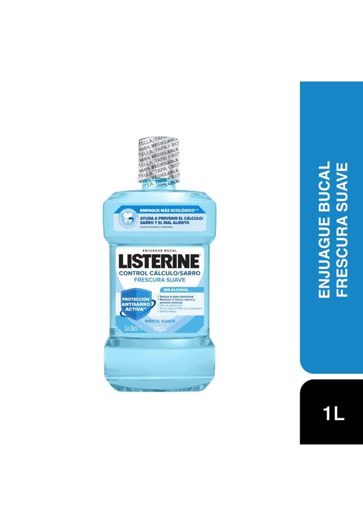 Enjuague Bucal LISTERINE® Control Sarro Zero Alcohol x 1LT-0