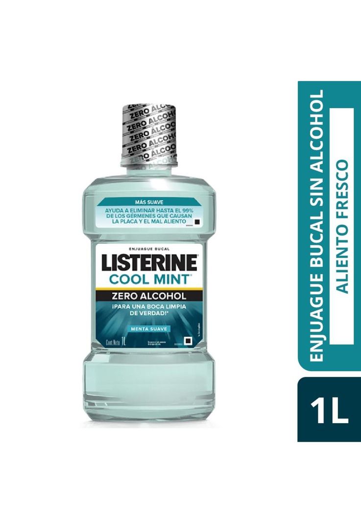 Enjuague Bucal LISTERINE® Cool Mint Zero Alcohol x 1 LT-0