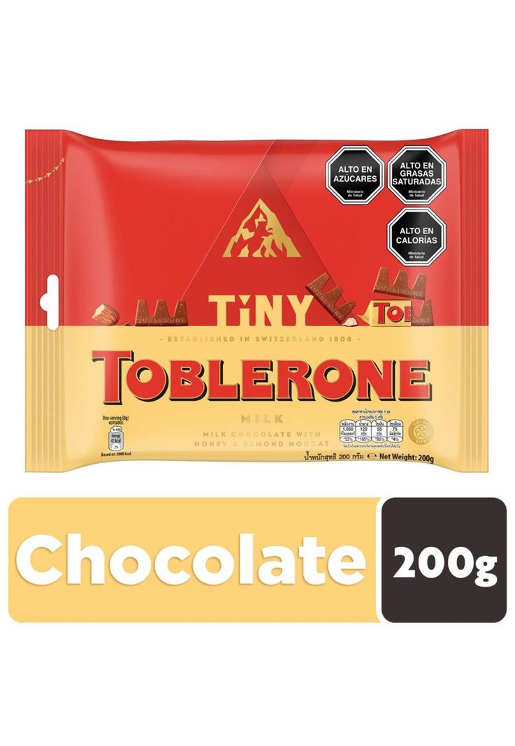 Toblerone Chocolate Leche Bolsa Mini 200g-0
