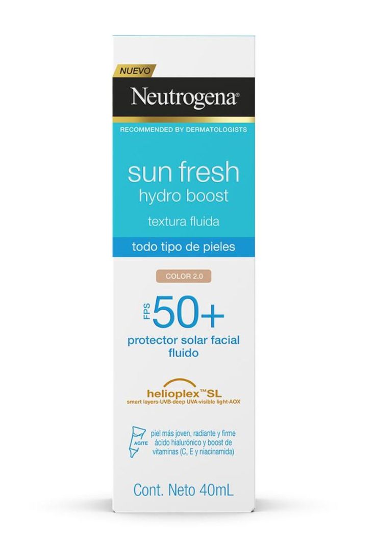 Neutrogena Sun Fresh Hydro Boost Tono Claro FPS 50+ 40mL-3