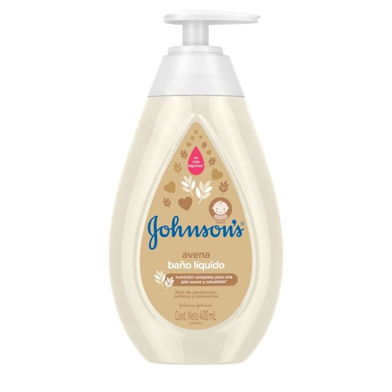 Jabón líquido para bebé JOHNSON'S® Avena x 400 ml.-3