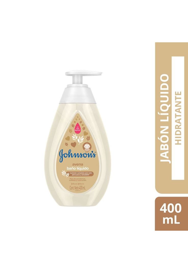 Jabón líquido para bebé JOHNSON'S® Avena x 400 ml.-0
