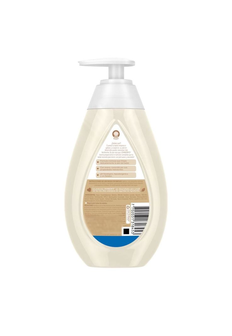 Jabón líquido para bebé JOHNSON'S® Avena x 400 ml.-1