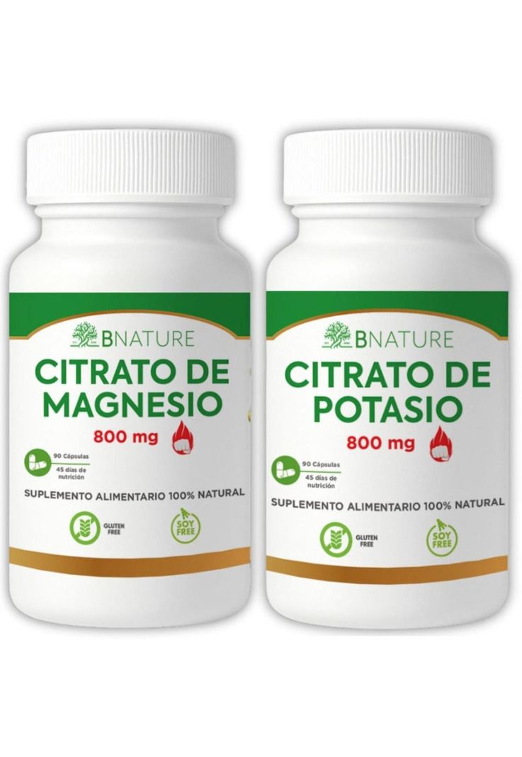 Pack Citrato de Magnesio + Citrato de Potasio 800mg