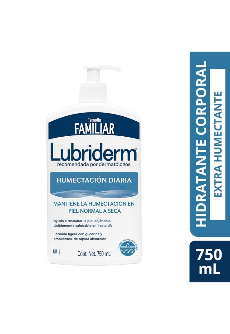 Crema Corporal LUBRIDERM Humectación Diaria 750ml-0