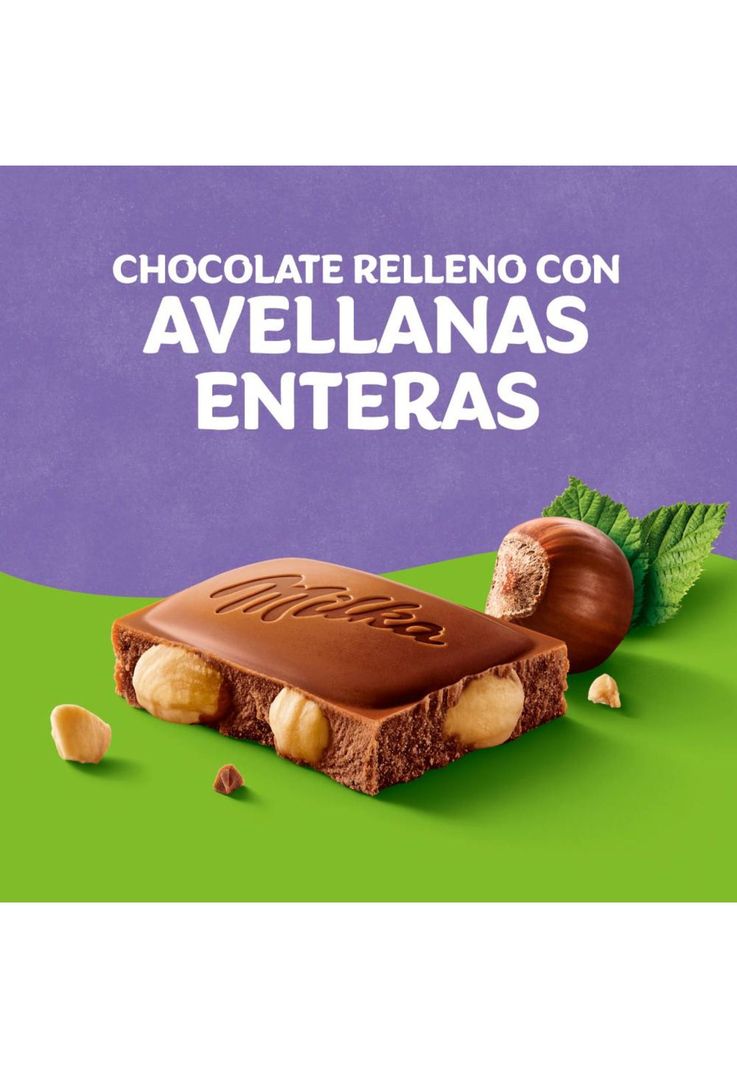 Chocolate Milka® relleno con Avellanas Enteras 100g-1