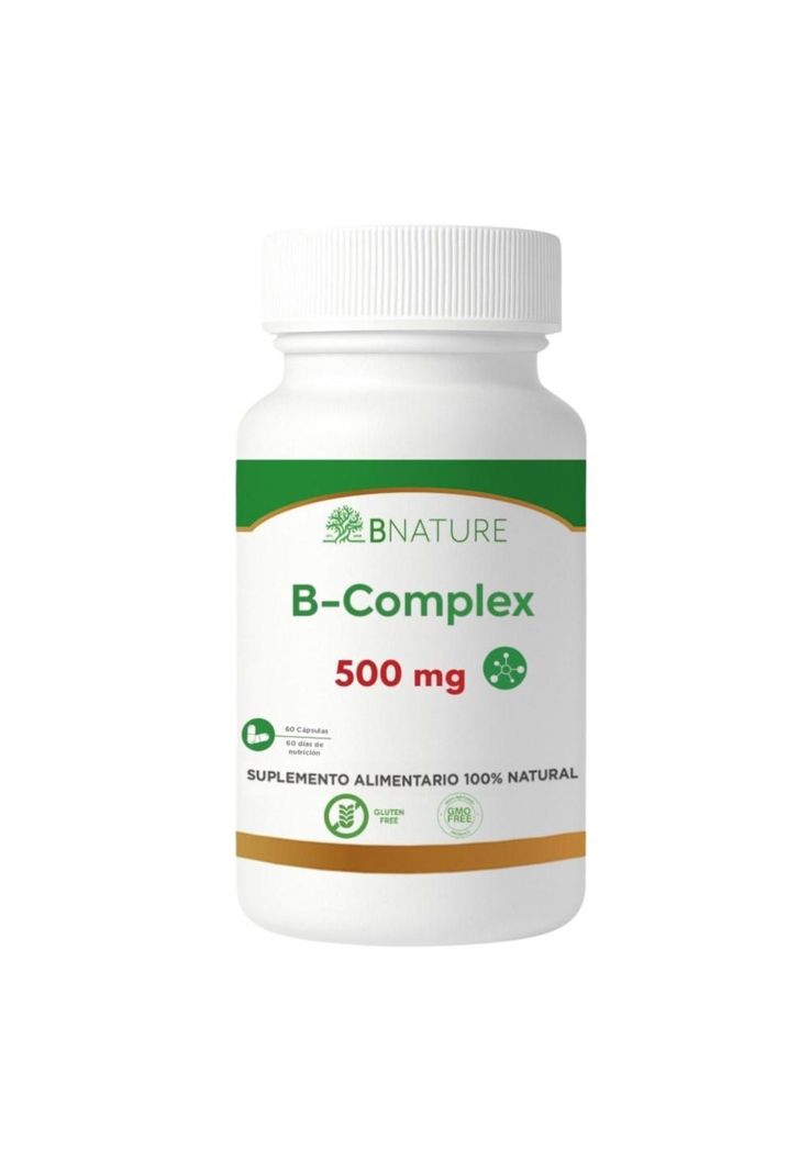 Vitaminas B Complex 500mg | Suplemento 60 caps B NATURE