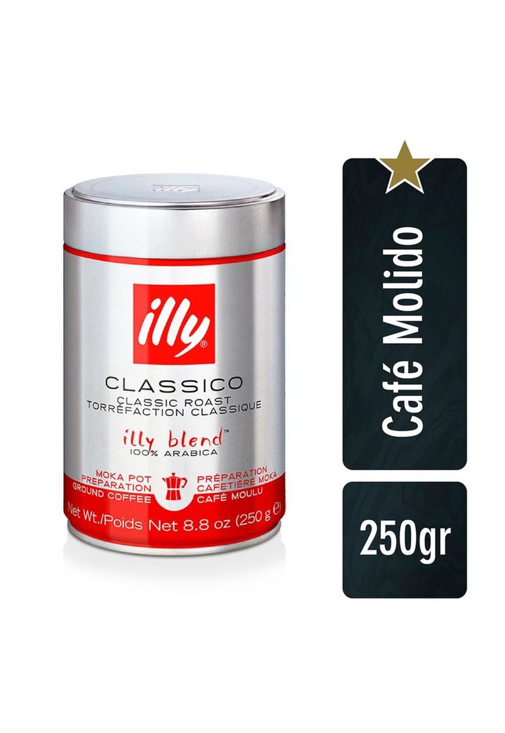 Café Molido Tostado Clásico para Moka Lata 250 gr-0