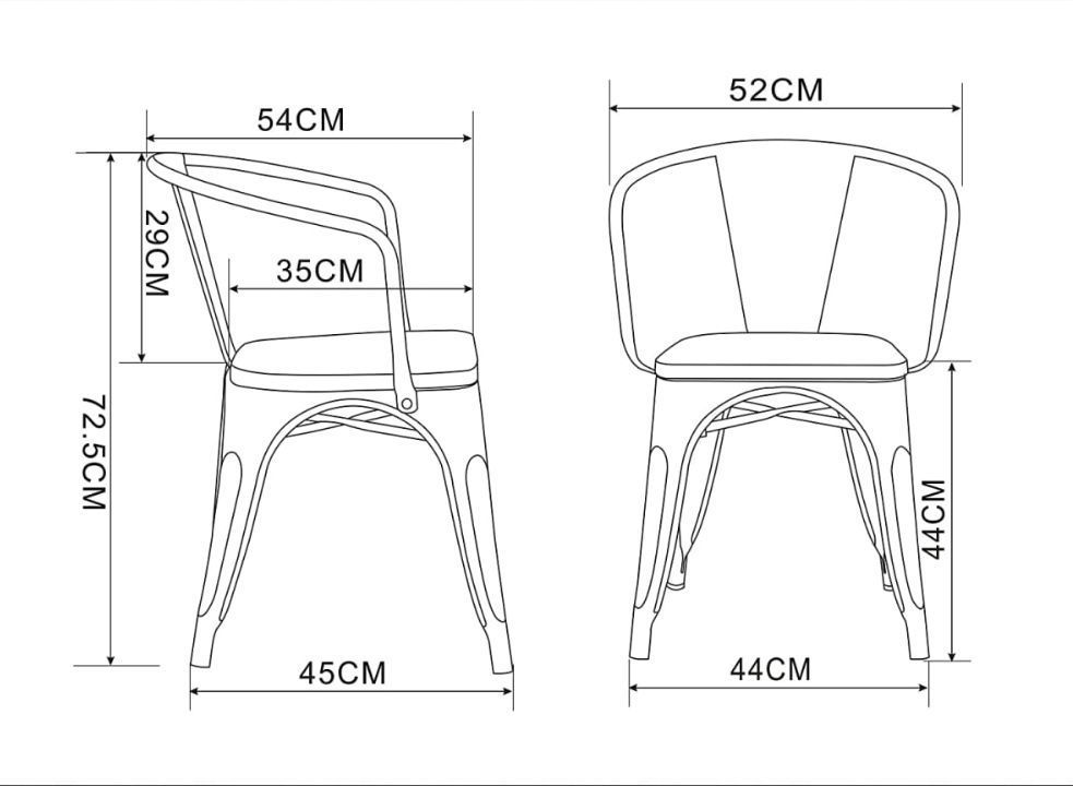 Silla Tolix Charlotte Blanca -3