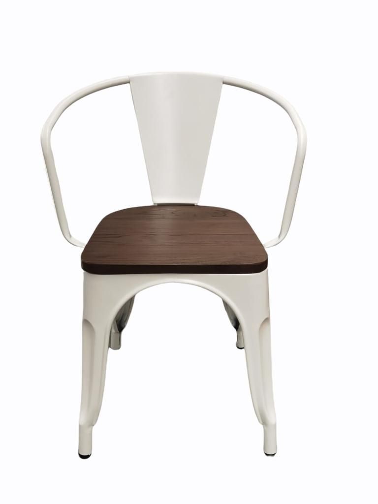Silla Tolix Charlotte Blanca -0