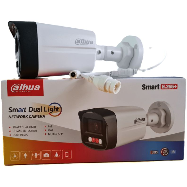 Camara IP Bullet Dahua 2MP Smart Dual Light 30mts Audio-1
