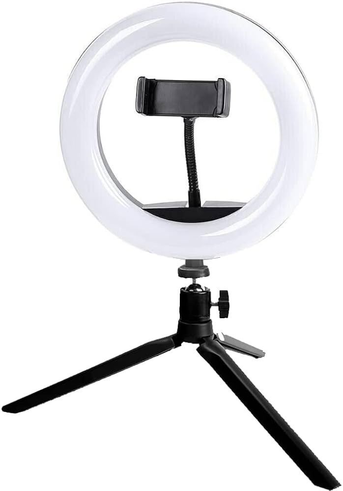 Aro de Luz de 8" con Soporte Tripode para Mesas-0