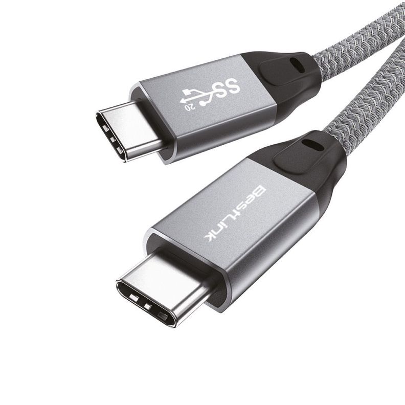 Cable USB C a C Carga Rápida 100W 20Gb 4K 1.2Mts-0