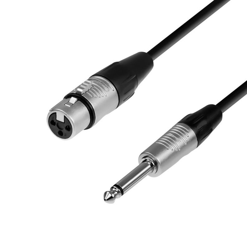 Cable de audio XLR hembra a Plug 6.3 mono de 3m UL-MIC-LJ6003-0