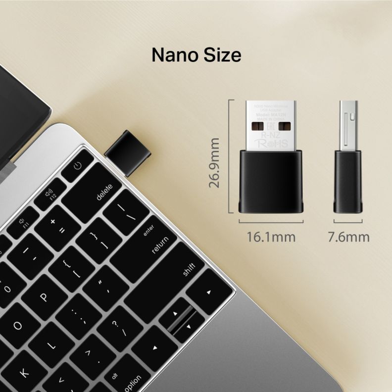 Adaptador USB Wifi Nano N300 MA12N-3