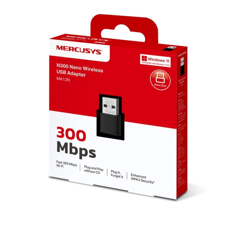 Adaptador USB Wifi Nano N300 MA12N-6