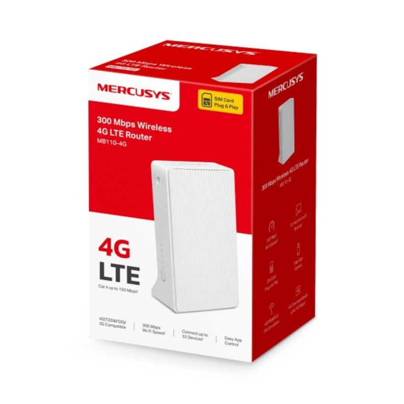 Router Soporta Chip 4G Lte 300Mbps MB110-4G-5