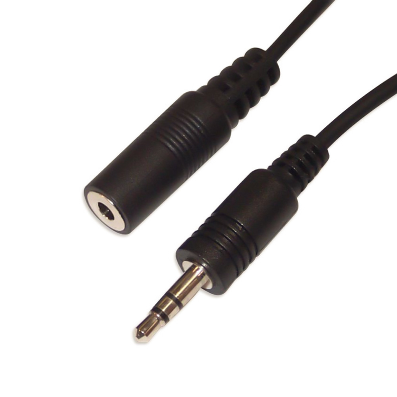 Cable de audio Alargador 3,5mm a 3,5mm M-H de 3 mts-0