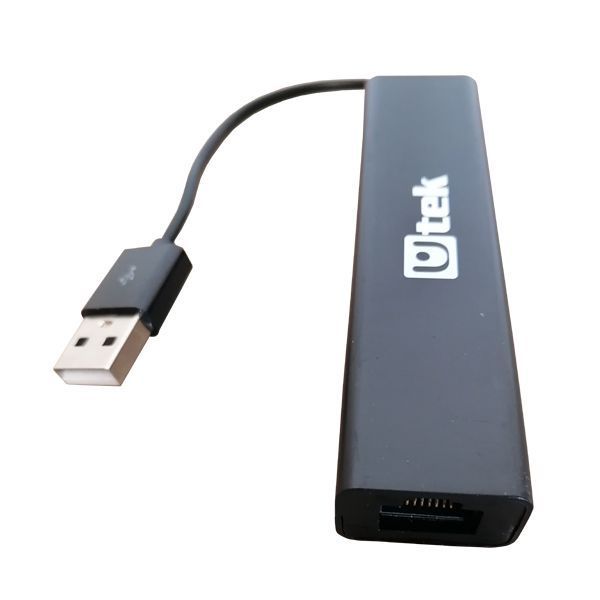 Adaptador USB 2.0 A Rj45 Red Lan Incluye Hub USB 3 Puertos-1