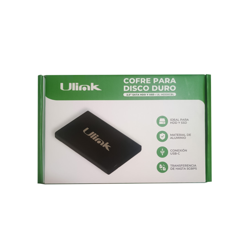 Cofre porta disco duro SATA 2,5 conexión USB C-2