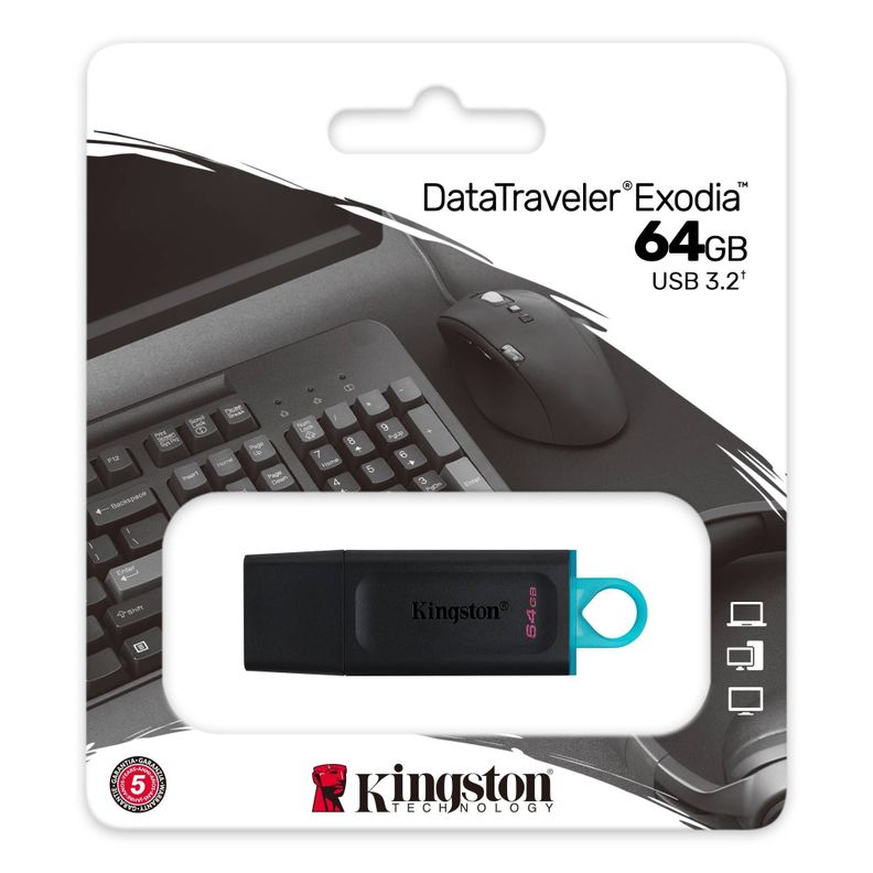 Pendrive 64GB USB 3.2 Gen 1 DataTraveler Exodia DTX/64GB-1