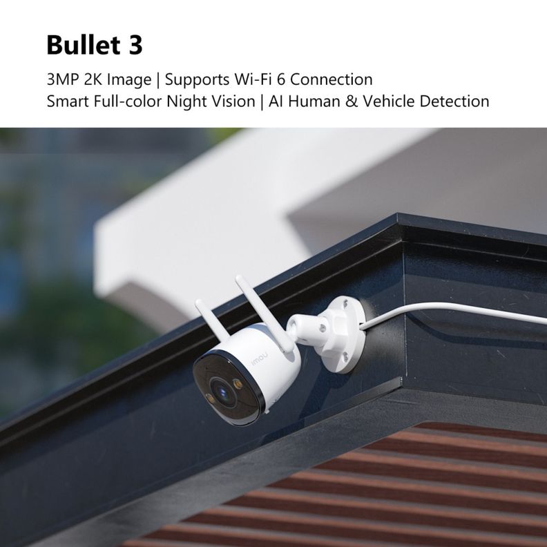 Camara de Seguridad Wifi Exterior Bullet 3 Imou 5MP 3K -5