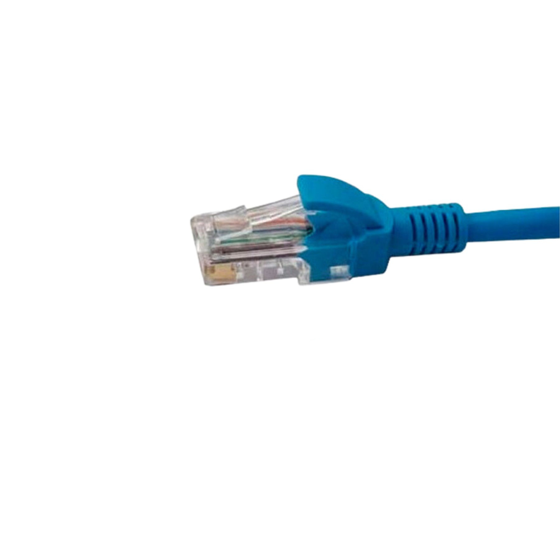 Cable De Red Patch Cord Certificado Cat6 1 Mts Azul-0