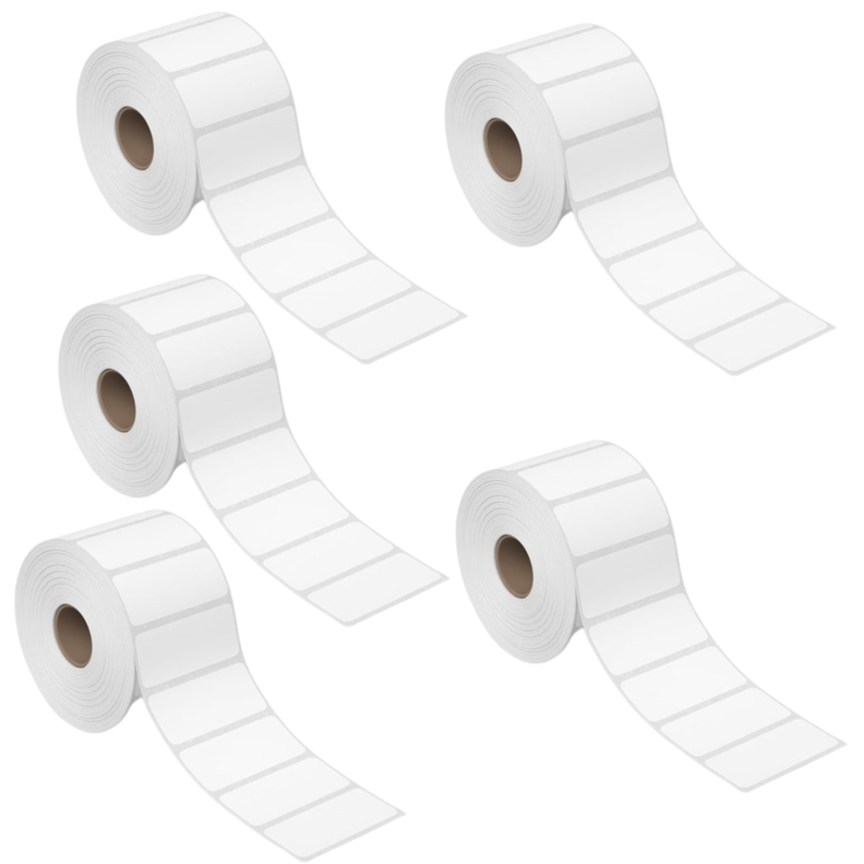 Rollo de Etiqueta Térmica Autoadhesiva 60x40mm 500u Pack X5-1