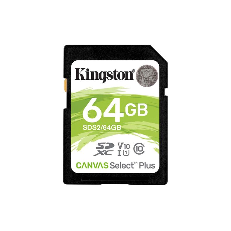 Tarjeta De Memoria SD 64GB Kingston Canvas Select Plus -0