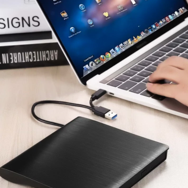 Lector y Grabador de CD/DVD USB Dual - Modelo UT-RD12X, Alta Velocidad-6