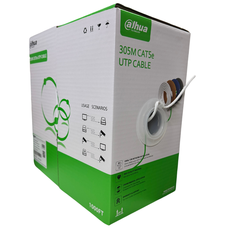 Cable de Red UTP 305M Cat5E Dahua Aleación Blanco -1