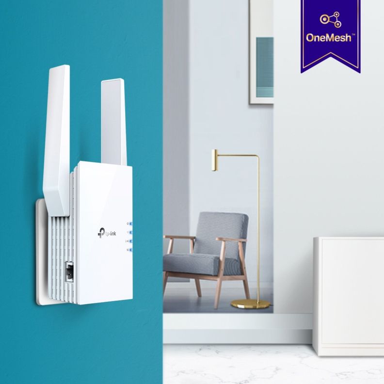 Repetidor Extensor de red WiFi 6 Mesh AX1800 RE605X-3