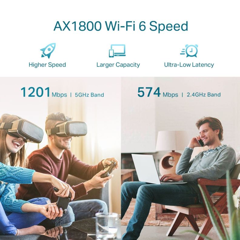 Repetidor Extensor de red WiFi 6 Mesh AX1800 RE605X-5