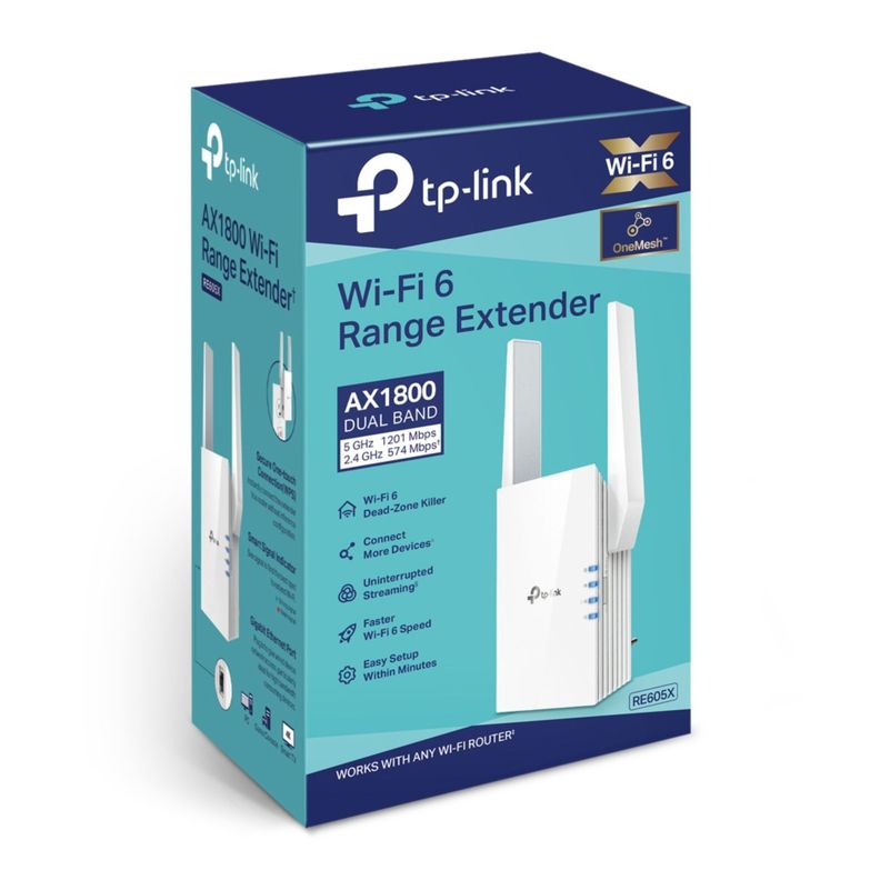 Repetidor Extensor de red WiFi 6 Mesh AX1800 RE605X-7