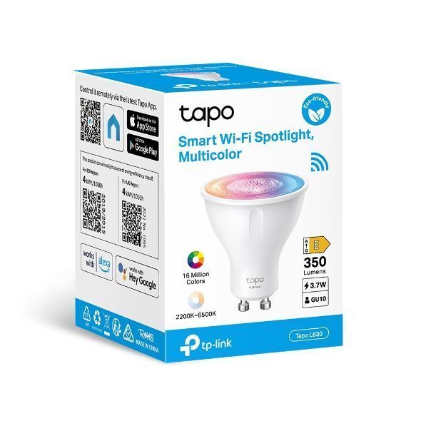 Foco Ampolleta WIFI Inteligente Multicolor GU10 Tapo L630-0