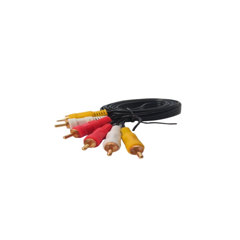 Cable de Audio 3 RCA a RCA M-M 1,8 Metros-1