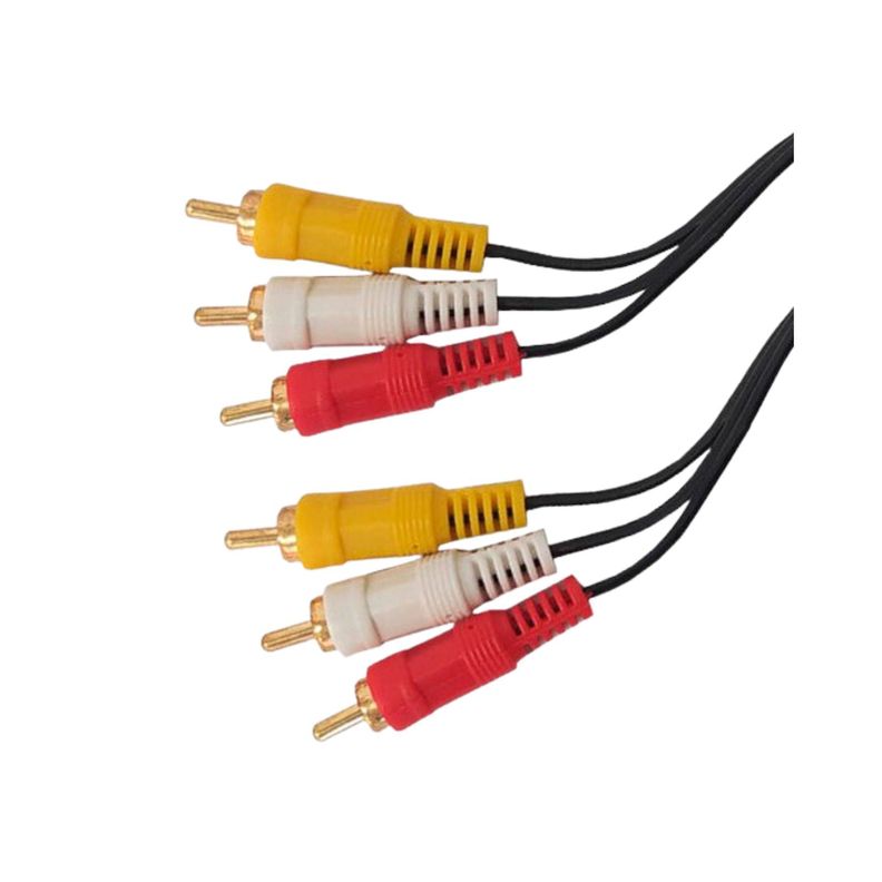 Cable de Audio 3 RCA a RCA M-M 1,8 Metros-2