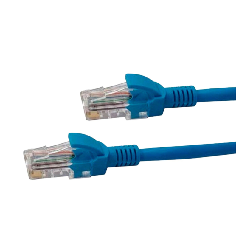 Cable De Red Patch Cord Certificado Cat5e 2 Mts Azul-1