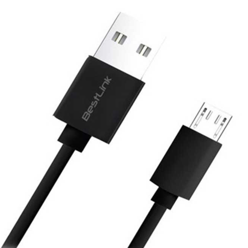 Cable de Carga Micro USB Negro 2MTS-1