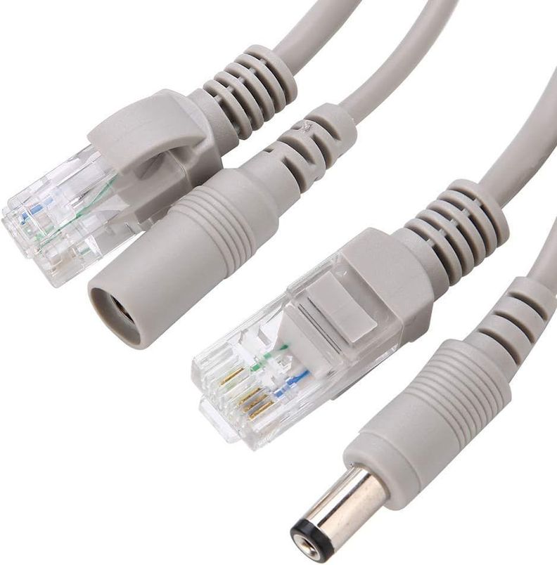 Cable de Red + DC 15M Para camaras de seguridad CCTV NVR-1