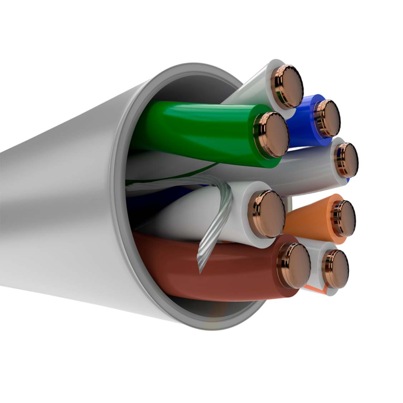 Cable de Red UTP Cat5e 100% Cobre 100Mts 24AWG Nexxt Gris-1