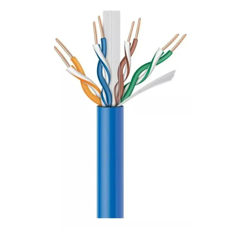 Cable De Red Patch Cord Certificado Cat6 2 Mts Azul-3
