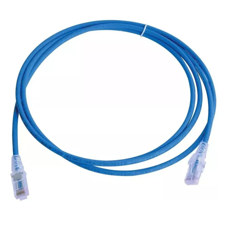 Cable De Red Patch Cord Certificado Cat6 2 Mts Azul-5