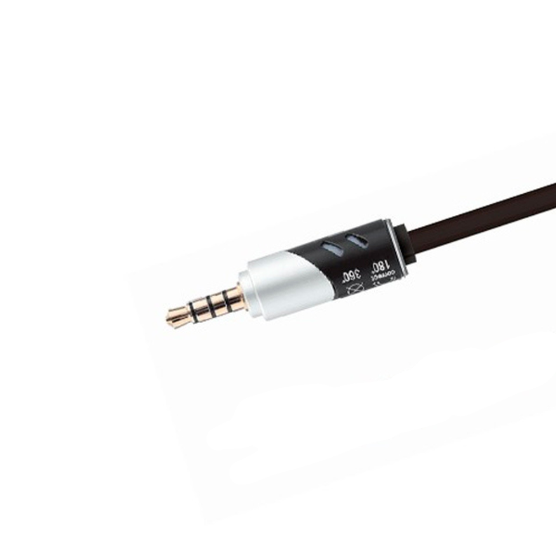 Cable de Audio Auxiliar Macho a Macho con Rotación 1.5Mts-0