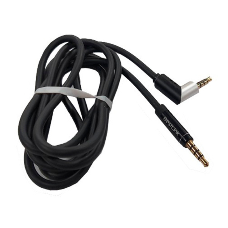 Cable de Audio Auxiliar Macho a Macho con Rotación 1.5Mts-2