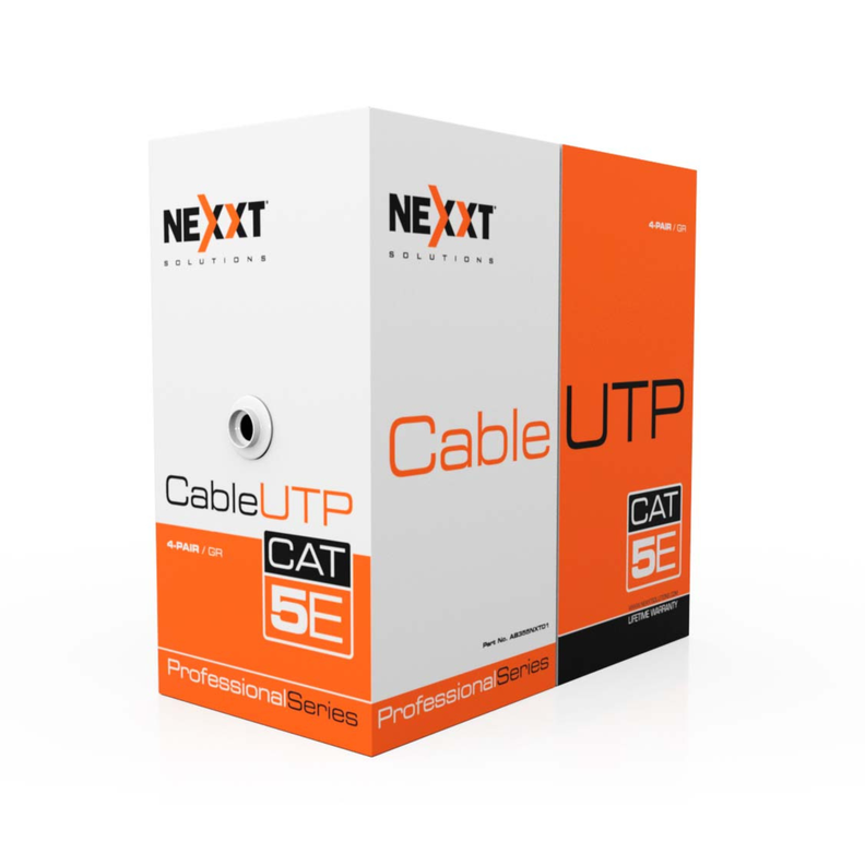 Cable de Red UTP Cat5e 100% Cobre 305Mts 24AWG Nexxt Azul-0